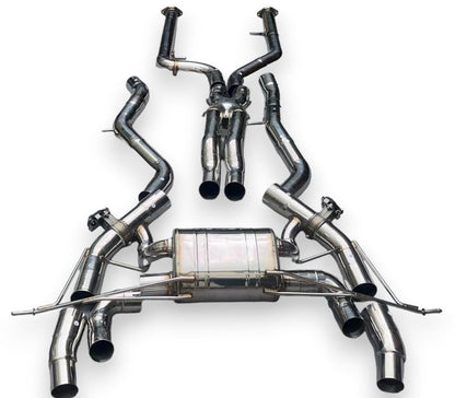 2022 + Bmw M2 Valved Sport Exhaust System | G87 Stainless Steel / Chrome Tips Axleback Only