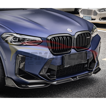 2022+ Bmw X3M 3 Piece Carbon Fiber Front Lip | F97 Lci Lips/Splitters