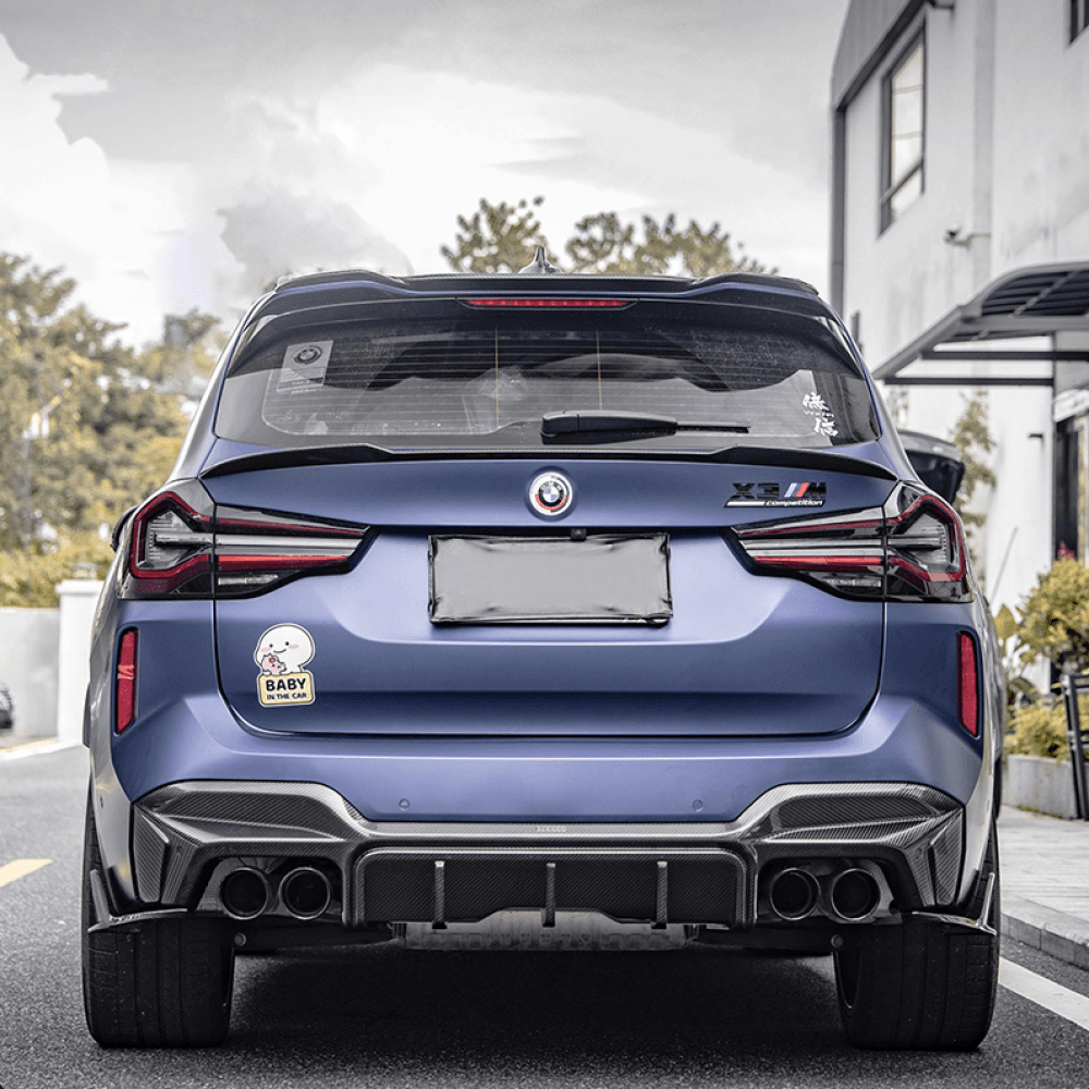 2022+ Bmw X3M Carbon Fiber 3 Piece Rear Diffuser | F97 Lci Diffusers