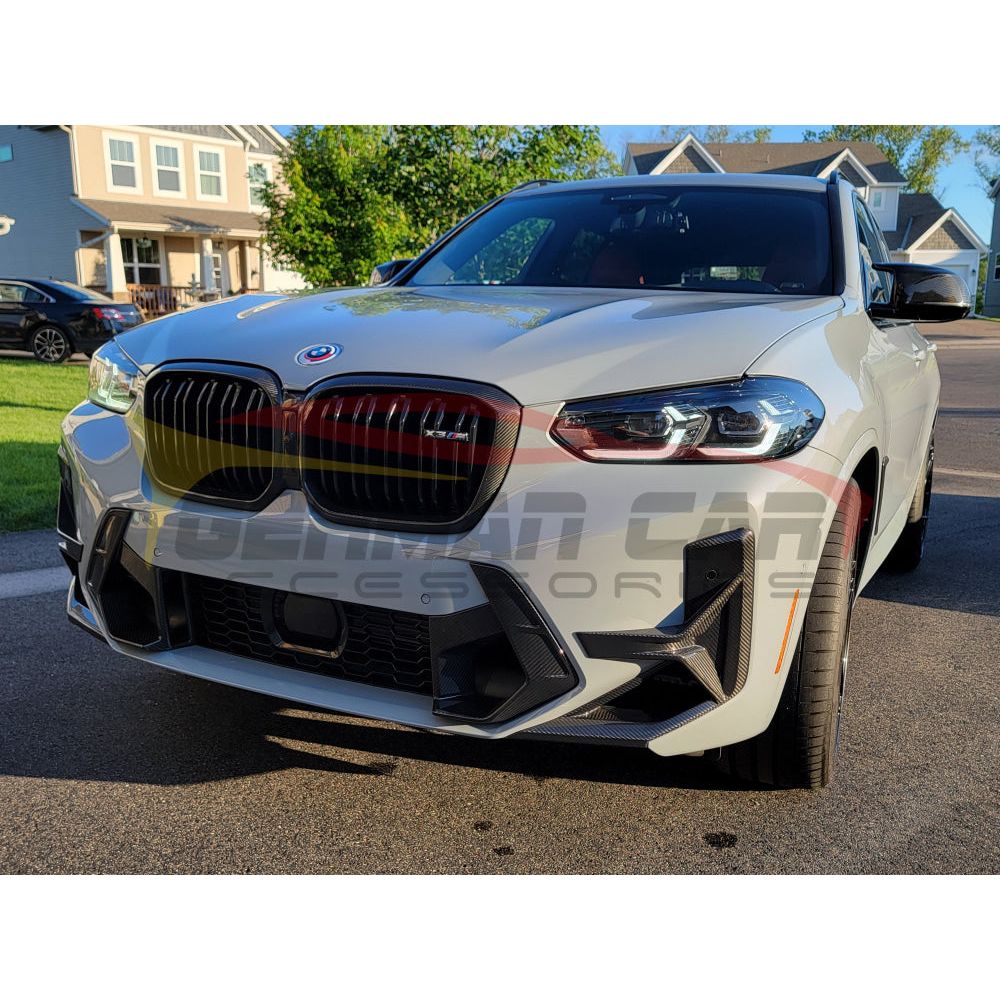 2022 + Bmw X3M Carbon Fiber Front Bumper Air Ducts | F97 Lci Lips/Splitters