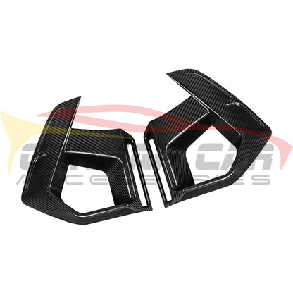 2022+ Bmw X3M Carbon Fiber Front Bumper Air Ducts | F97 Lci Lips/Splitters