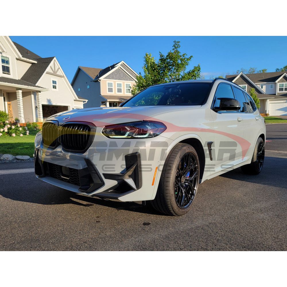 2022 + Bmw X3M Carbon Fiber Front Bumper Air Ducts | F97 Lci Lips/Splitters