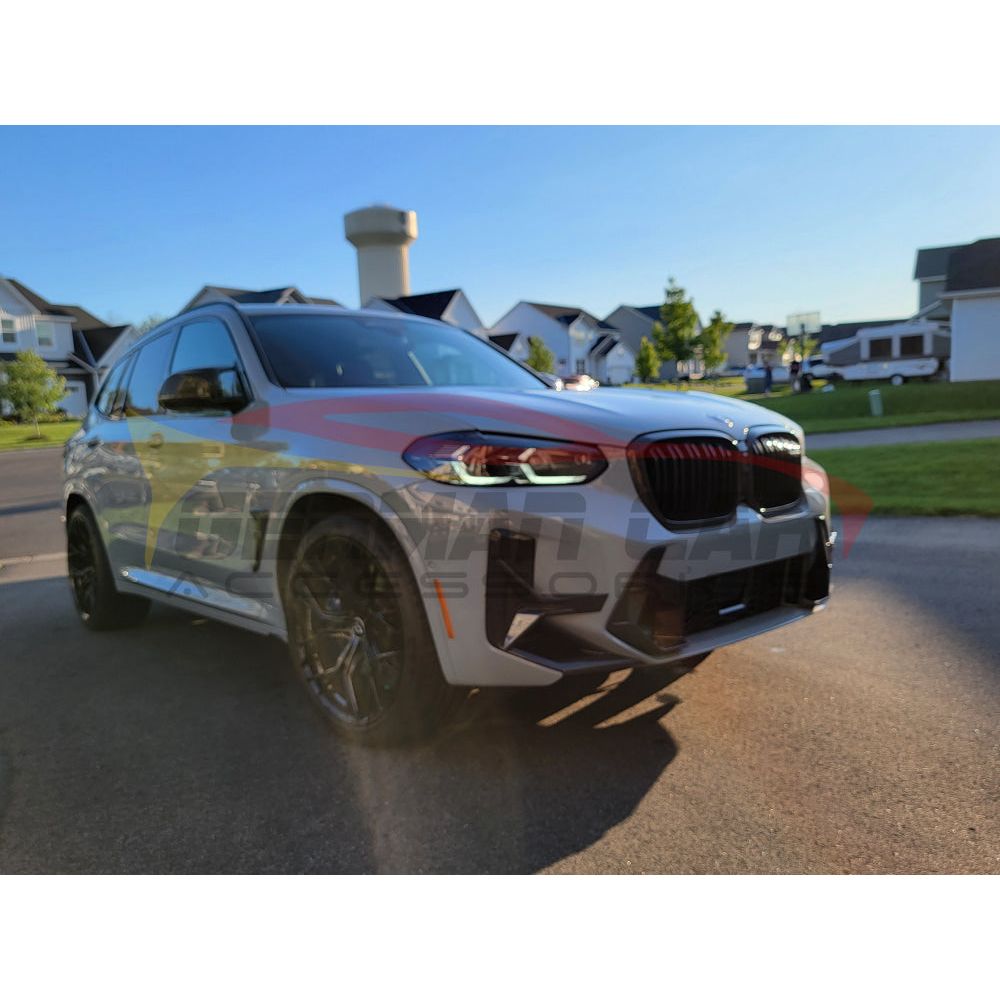 2022 + Bmw X3M Carbon Fiber Front Bumper Air Ducts | F97 Lci Lips/Splitters