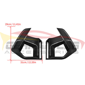 2022+ Bmw X3M Carbon Fiber Front Bumper Air Ducts | F97 Lci Lips/Splitters