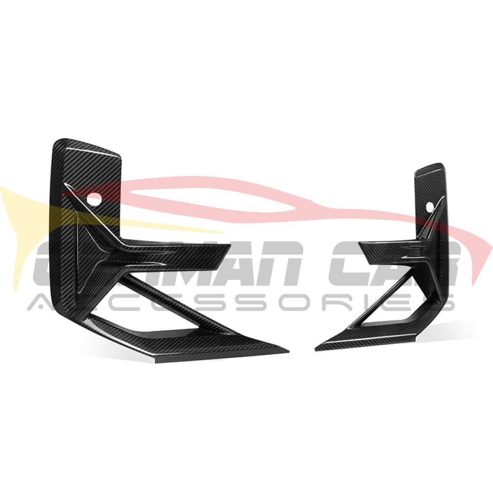 2022+ Bmw X3M Carbon Fiber Front Bumper Side Inserts | F97 Lci Lips/Splitters