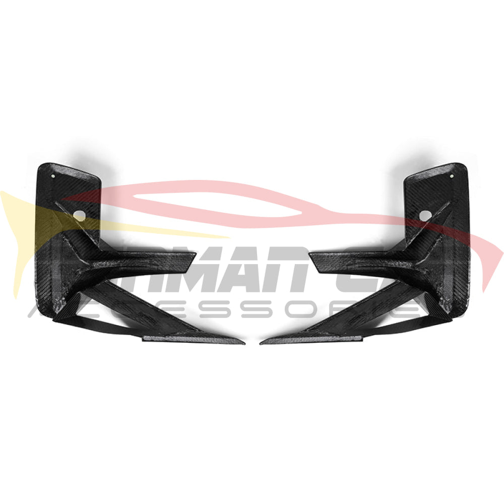 2022+ Bmw X3M Carbon Fiber Front Bumper Side Inserts | F97 Lci Lips/Splitters