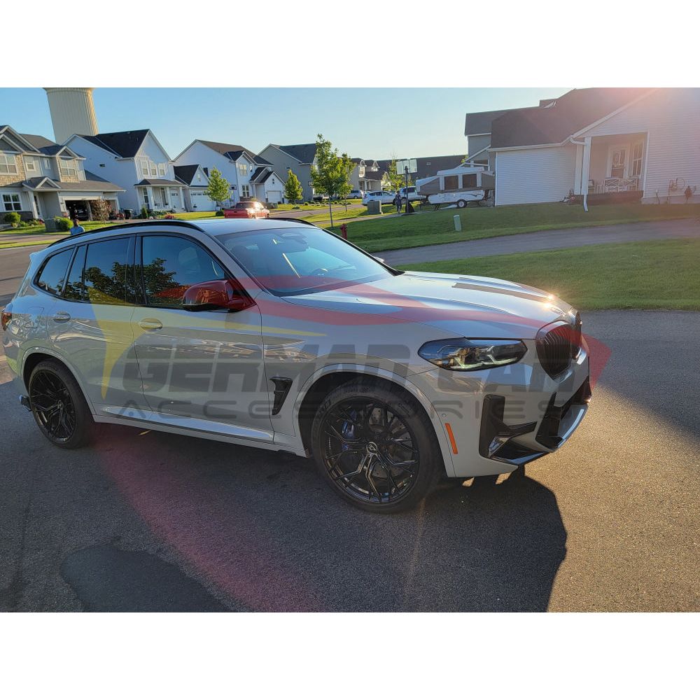 2022 + Bmw X3M Carbon Fiber Front Bumper Side Inserts | F97 Lci Lips/Splitters