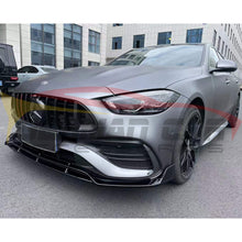 Load image into Gallery viewer, 2022+ Mercedes-Benz C-Class Amg Style Carbon Fiber 3 Piece Front Lip | W206 Lips/Splitters
