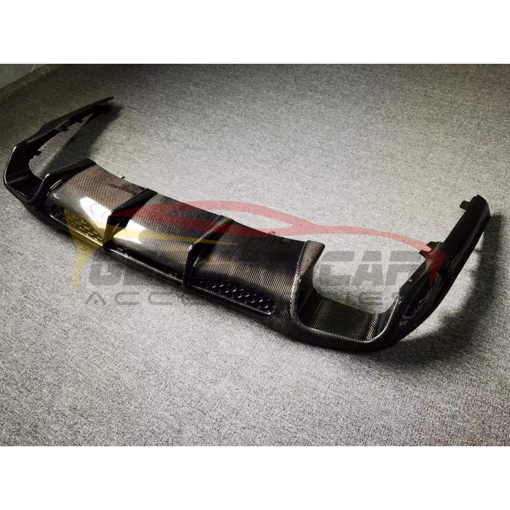 2022+ Mercedes-Benz C-Class B Style Carbon Fiber Rear Diffuser With Exhaust Tips | W206 Front