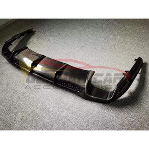 2022+ Mercedes-Benz C-Class B Style Carbon Fiber Rear Diffuser With Exhaust Tips | W206 Front