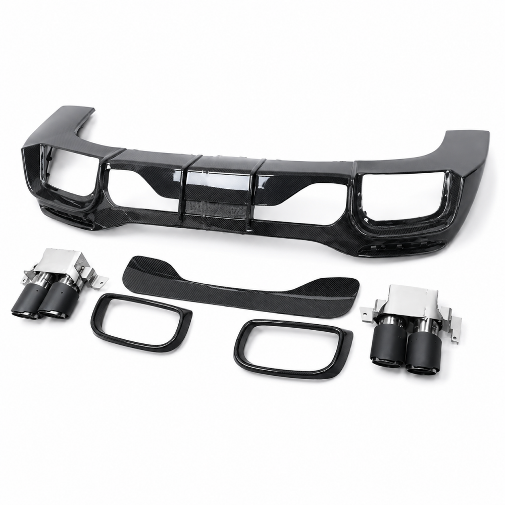 2022-2025 Mercedes-Benz SL63/SL53/SL43 AMG BS Style Carbon Fiber Rear Diffuser | R232 - Rear Diffusers