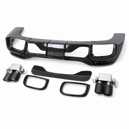 2022-2025 Mercedes-Benz SL63/SL53/SL43 AMG BS Style Carbon Fiber Rear Diffuser | R232 - Rear Diffusers