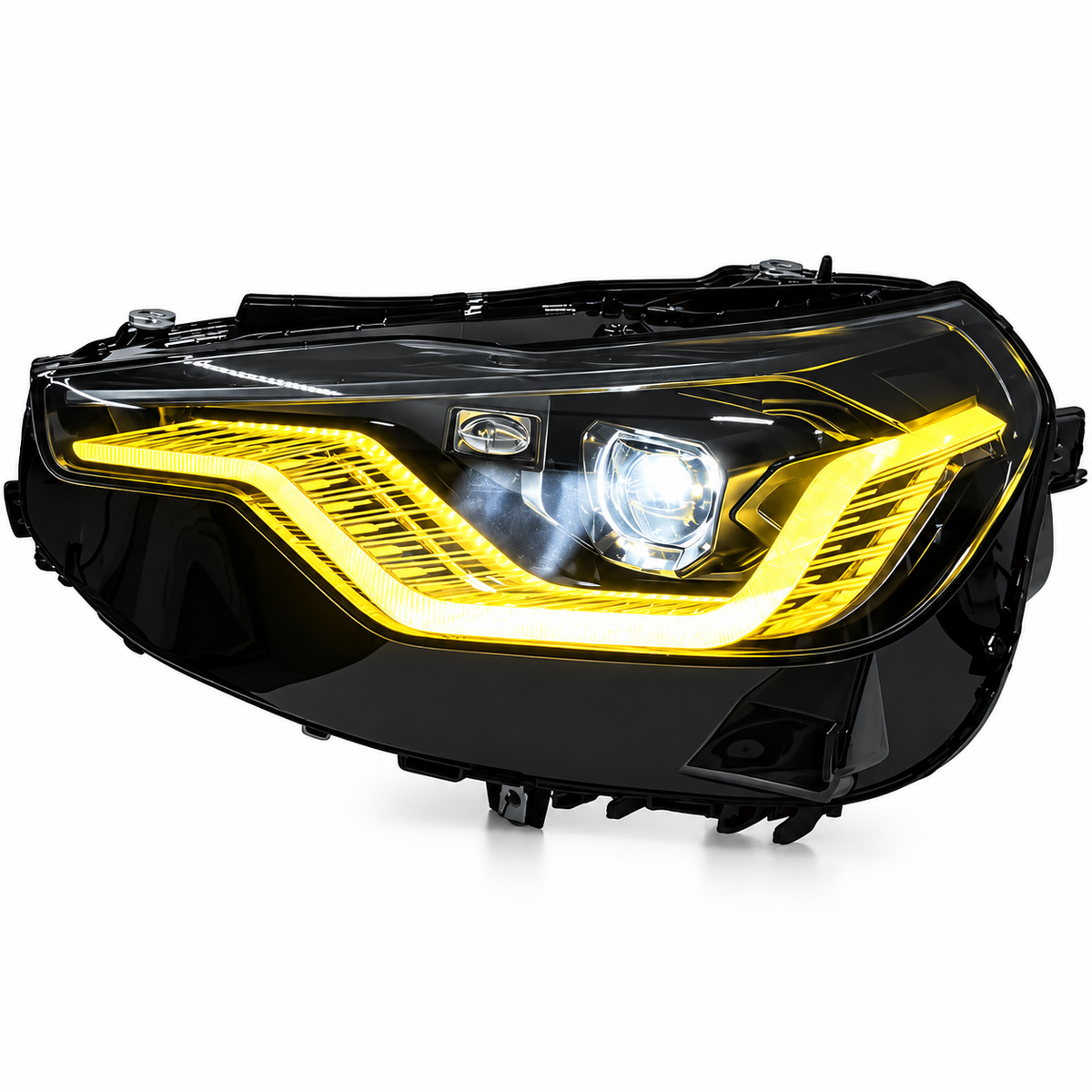 2022+ BMW 2-Series/M2 Yellow-White DRL Ikon Style Headlights | G87/G42