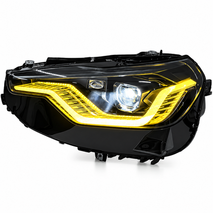 2022+ BMW 2-Series/M2 Yellow-White DRL Ikon Style Headlights | G87/G42