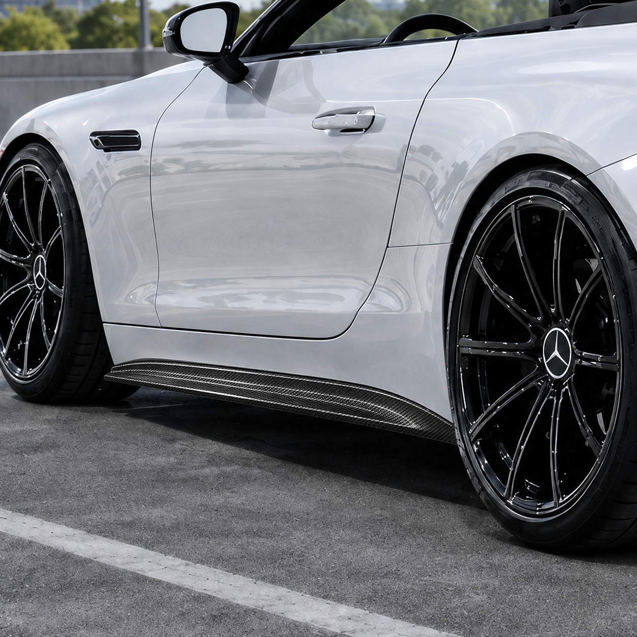 2022+ Mercedes-Benz SL63/SL55 AMG Carbon Fiber Side Skirt | R232