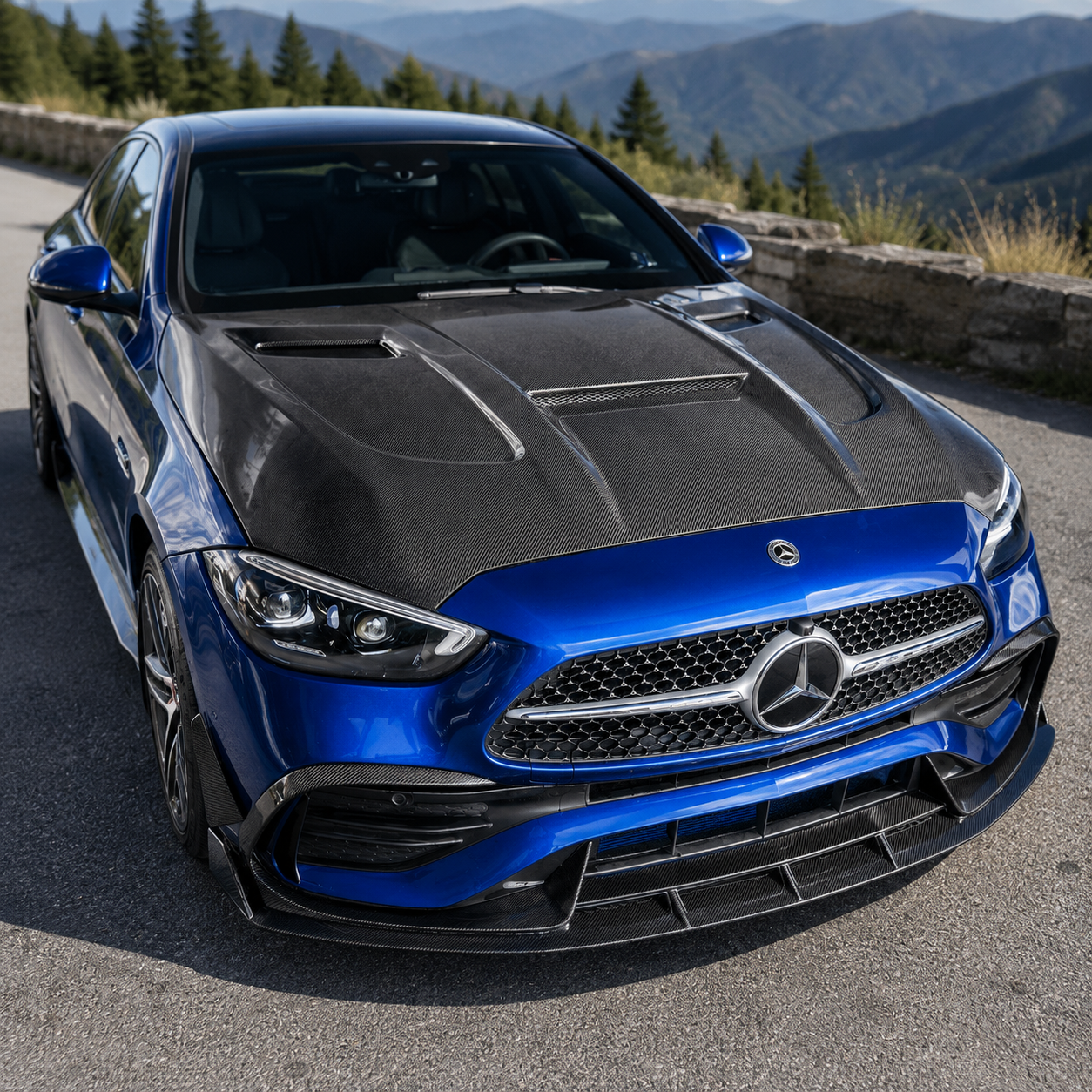 2022+ Mercedes C-Class C2 Style Carbon Fiber Hood | W206