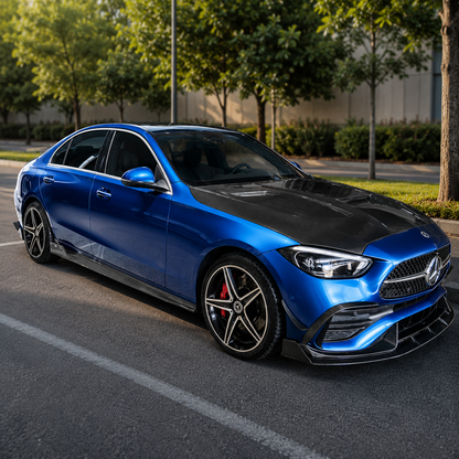 2022+ Mercedes C-Class C2 Style Carbon Fiber Hood | W206
