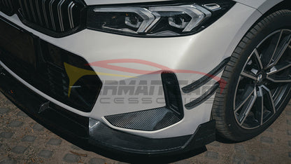 2023+ BMW 3-Series Carbon Fiber Front Side Bumper Trim | G20 LCI - Additional Accessories