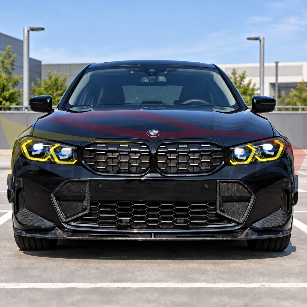 2023-2026 BMW 3-Series Yellow-White DRL Laser Lens Headlights | G20 LCI - Headlights