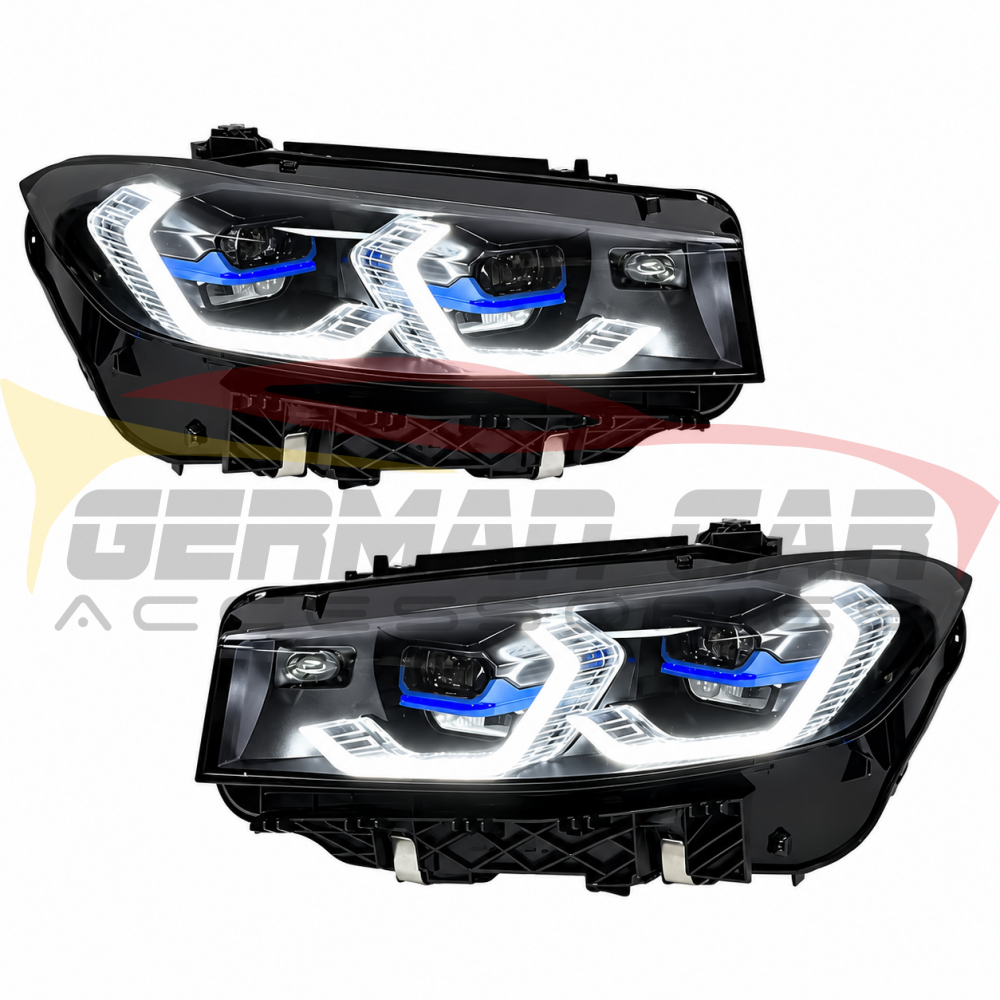 2023-2026 BMW 3-Series Yellow-White DRL Laser Lens Headlights | G20 LCI - Headlights