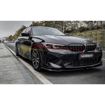 2023+ Bmw 3-Series Carbon Fiber 2 Piece Front Lip | G20 Lci Lips/Splitters