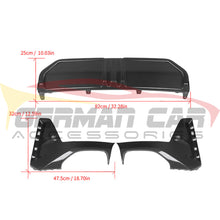 Load image into Gallery viewer, 2023+ Bmw 3-Series Carbon Fiber Euro M Performance Style 3 Piece Rear Diffuser | G20 Lci Diffusers
