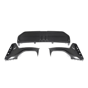 2023+ Bmw 3-Series Carbon Fiber Euro M Performance Style 3 Piece Rear Diffuser | G20 Lci Diffusers