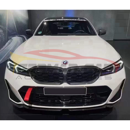 2023+ Bmw 3-Series Carbon Fiber M Performance Style 3 Piece Front Lip | G20 Lci Lips/Splitters