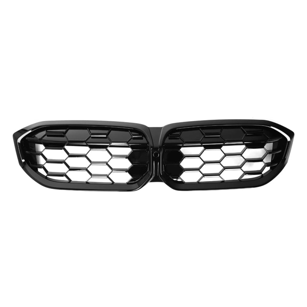 2023+ Bmw 3-Series Diamond Kidney Grilles | G20 Gloss Black