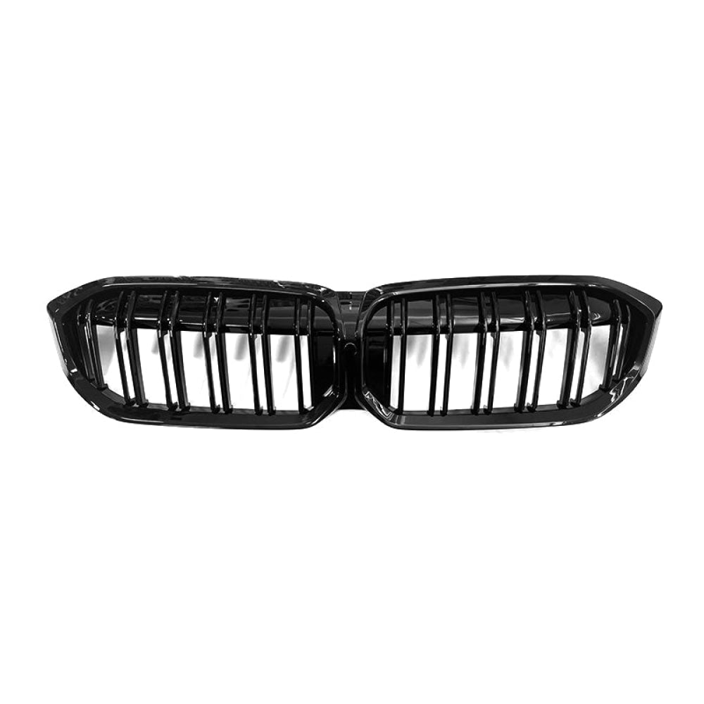 2023+ Bmw 3-Series Dual Slat Kidney Grilles | G20 Lci Gloss Black