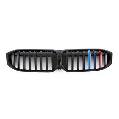 2023+ Bmw 3-Series Single Slat Kidney Grilles | G20 Lci Gloss Black With M Stripe