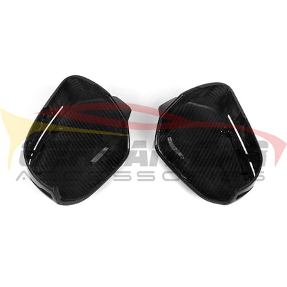 2024 + BMW 7-Series Carbon Fiber M Style Mirror Caps | G70 Mirror Caps
