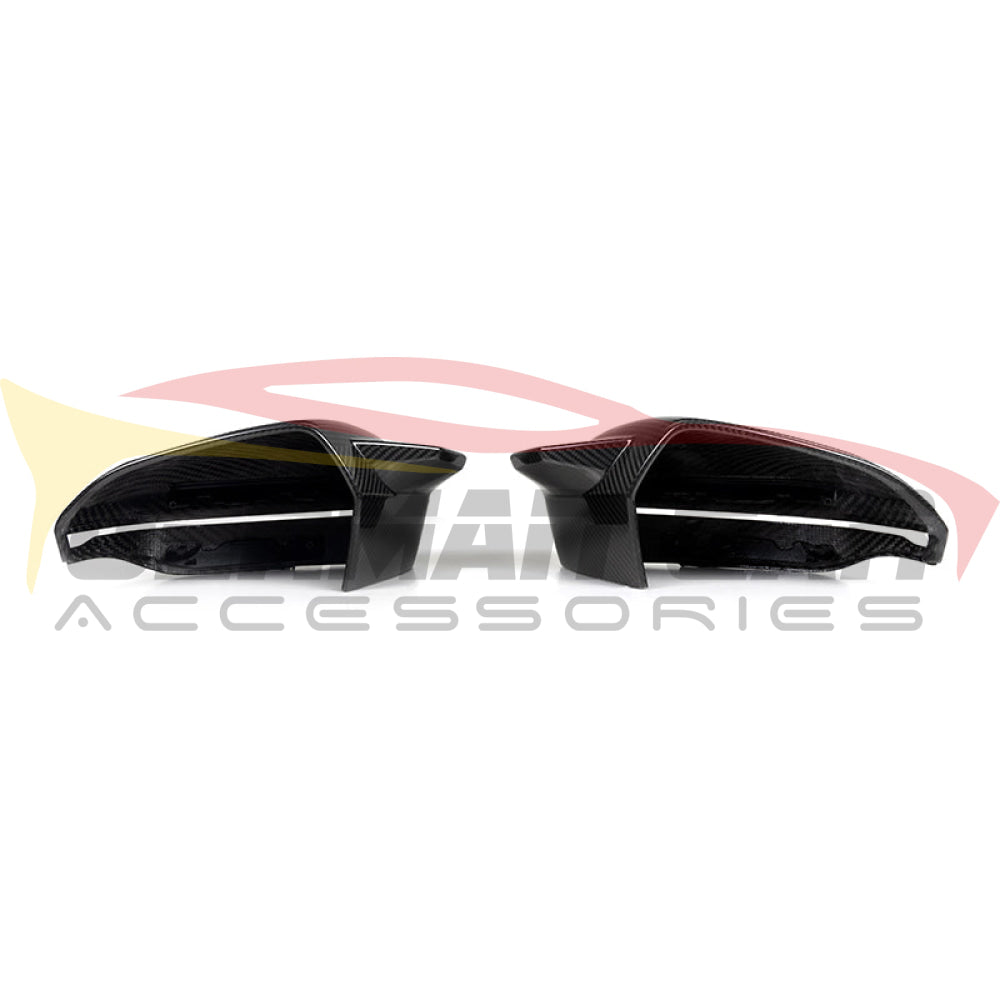 2024 + BMW 7-Series Carbon Fiber M Style Mirror Caps | G70 Mirror Caps