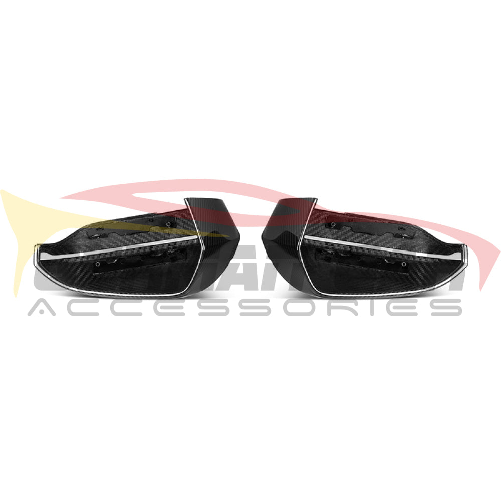 2024 + BMW 7-Series Carbon Fiber Mirror Caps | G70 Mirror Caps