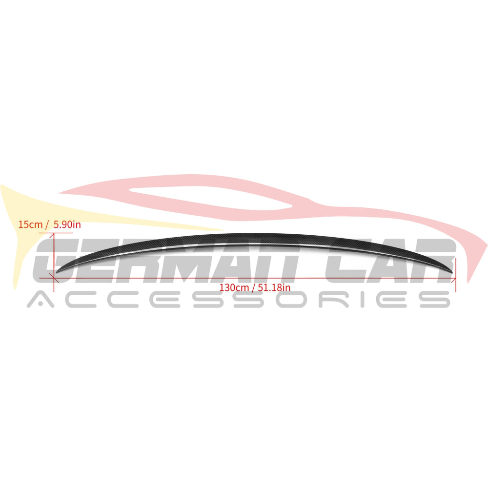 2024 + BMW 7-Series M Performance Style Carbon Fiber Trunk Spoiler | G70 Rear Trunk Spoilers