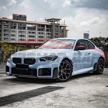 2023+ Bmw M2 Carbon Fiber M Performance Style 3 Piece Front Lip | G87 Lips/Splitters