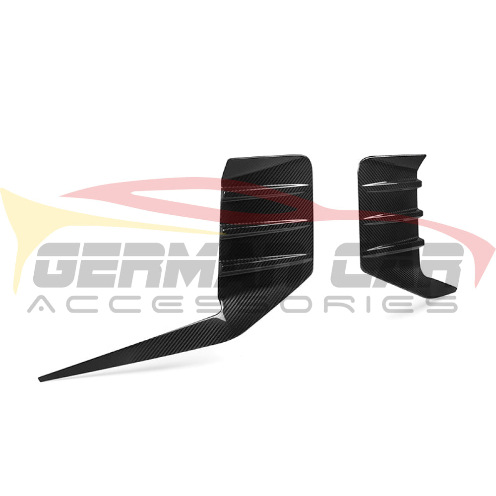 2023+ Bmw M2 Carbon Fiber M Performance Style Rear Bumper Inserts | G87 Additional Accessories