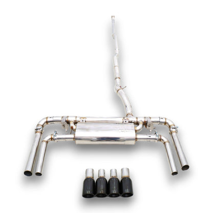 2023+ BMW X1/X2 Valved Sport Exhaust System | U10/U11 Stainless Steel Exhaust / Chrome Tips Exhausts