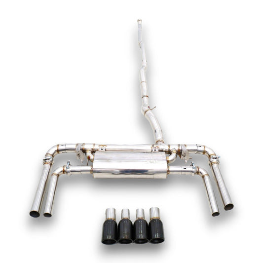 2023+ BMW X1/X2 Valved Sport Exhaust System | U10/U11 Stainless Steel Exhaust / Chrome Tips Exhausts