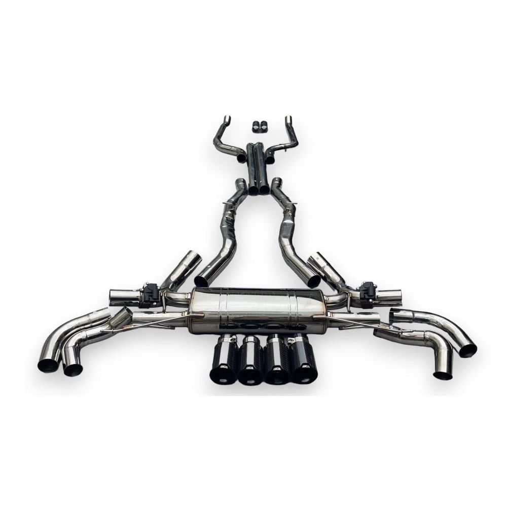 2019 + Bmw X7 M50I/M60I Valved Sport Exhaust System | G07 Stainless Steel / Chrome Tips