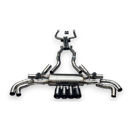 2019 + Bmw X7 M50I/M60I Valved Sport Exhaust System | G07 Stainless Steel / Chrome Tips