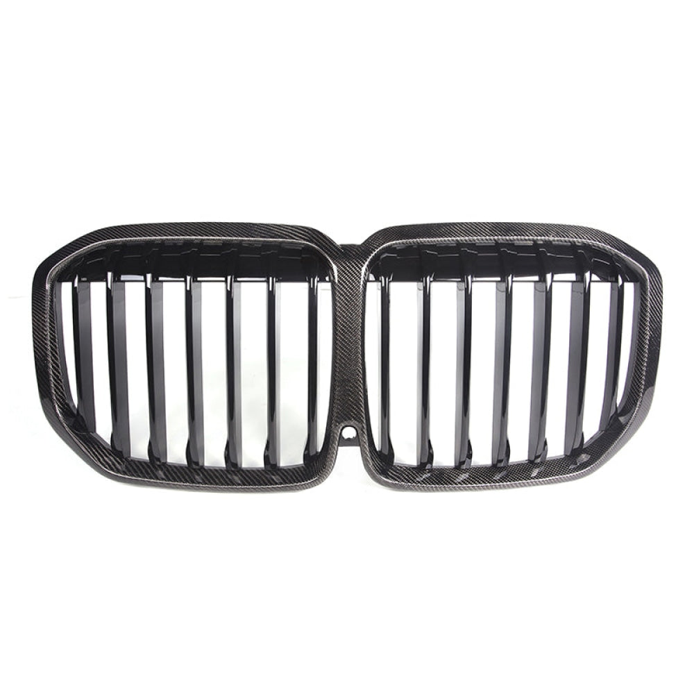 2018+ Bmw X7 Single Slat Kidney Grilles | G07 Carbon Fiber