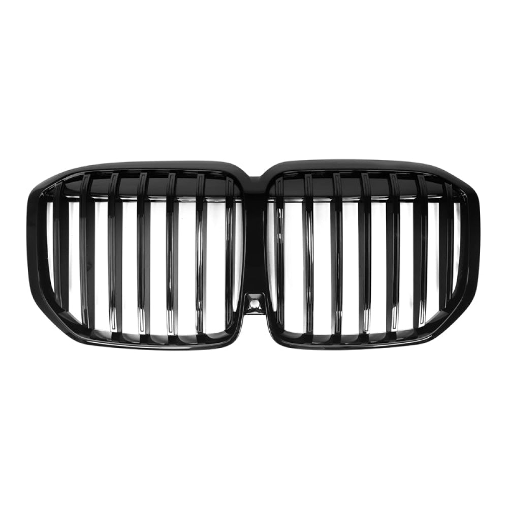 2023+ Bmw X7 Single Slat Kidney Grilles | G07 Lci Gloss Black