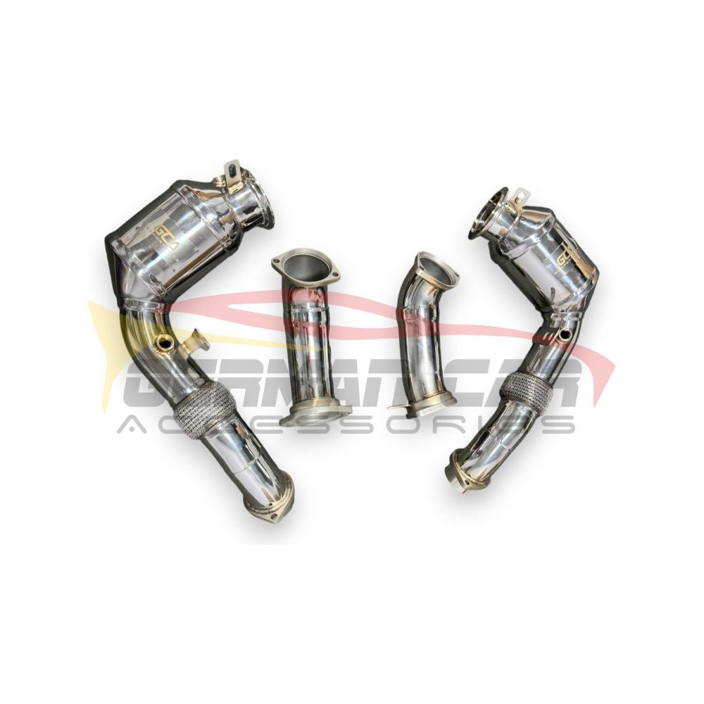 2024 + Bmw X5/X6/X7 M60I Front Race Pipes | G05/G06/G07 Lci No Heat Shield / 200 Cell Euro 6 Sport