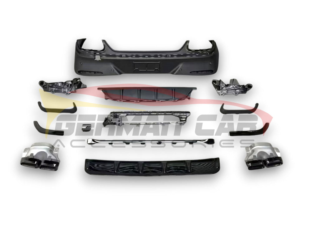 2023+ Mercedes-Benz GLC-Class Gloss Black GLC63 AMG Style Rear Diffuser with Quad Tips | C254 Coupe - Rear Diffusers