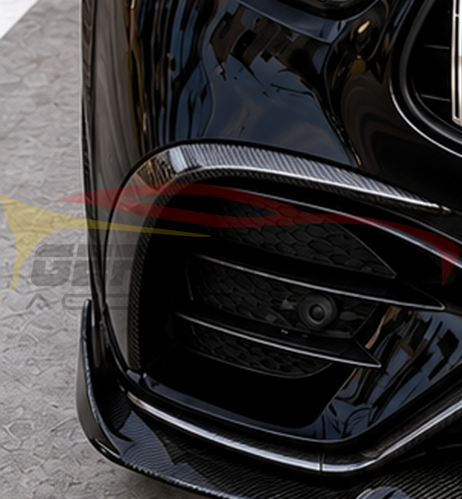 2023+ Mercedes-Benz CLS43/CLS63 AMG Carbon Fiber Front Bumper Canards | X254/C254 - Additional Accessories