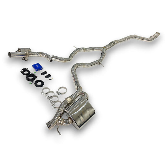 2023+ Mercedes C43 AMG Valved Sport Exhaust System | W206 Stainless Steel Exhaust / Chrome Tips Exhausts
