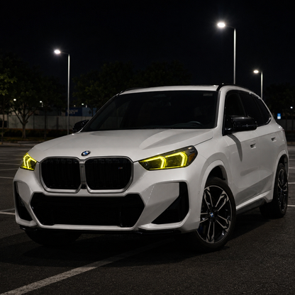 2023+ BMW X1/X2 CSL Style Headlights Yellow DRL Modules | U11/U10