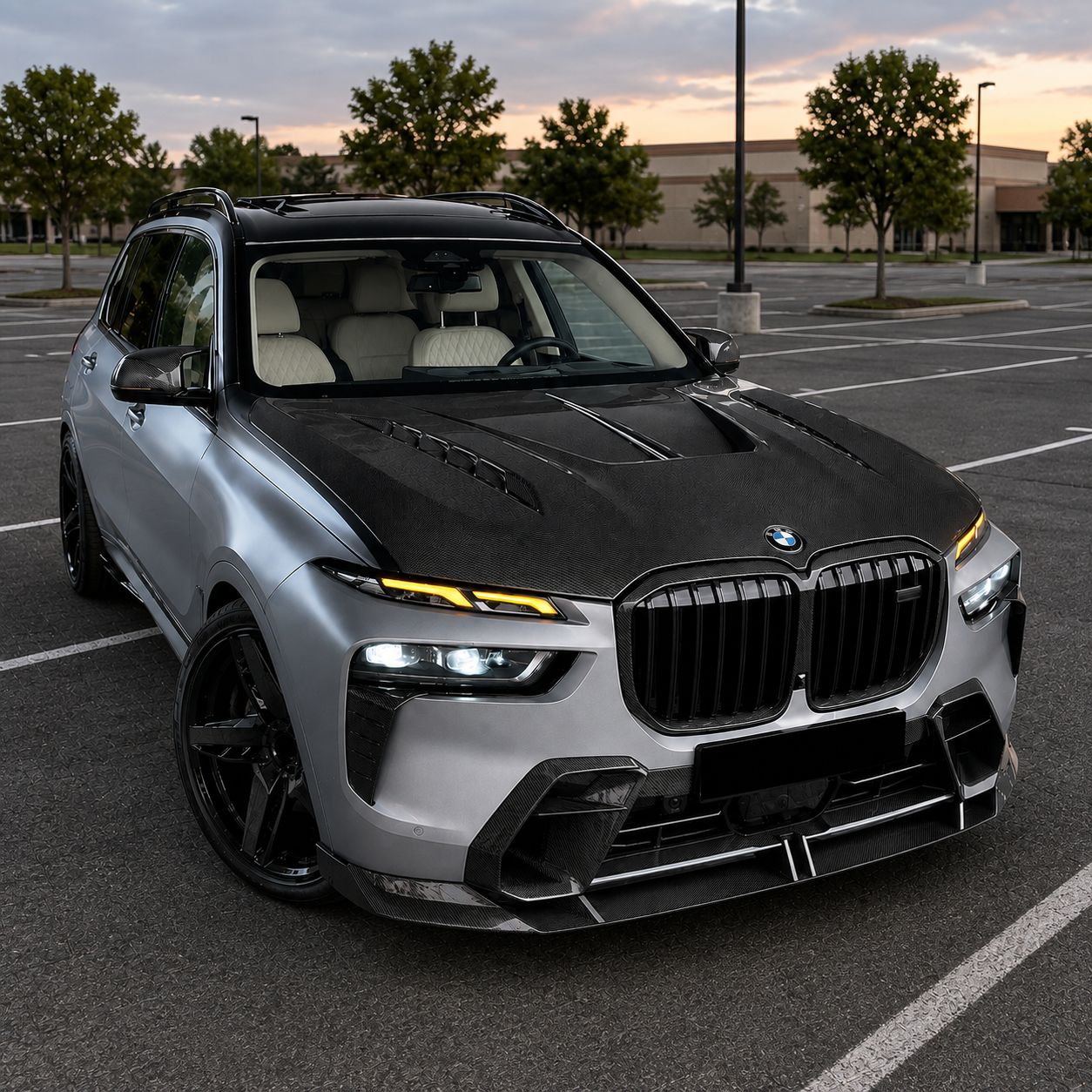 2023+ BMW X7 LD Style Carbon Fiber Hood | G07