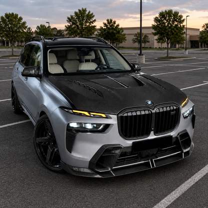 2023+ BMW X7 LD Style Carbon Fiber Hood | G07